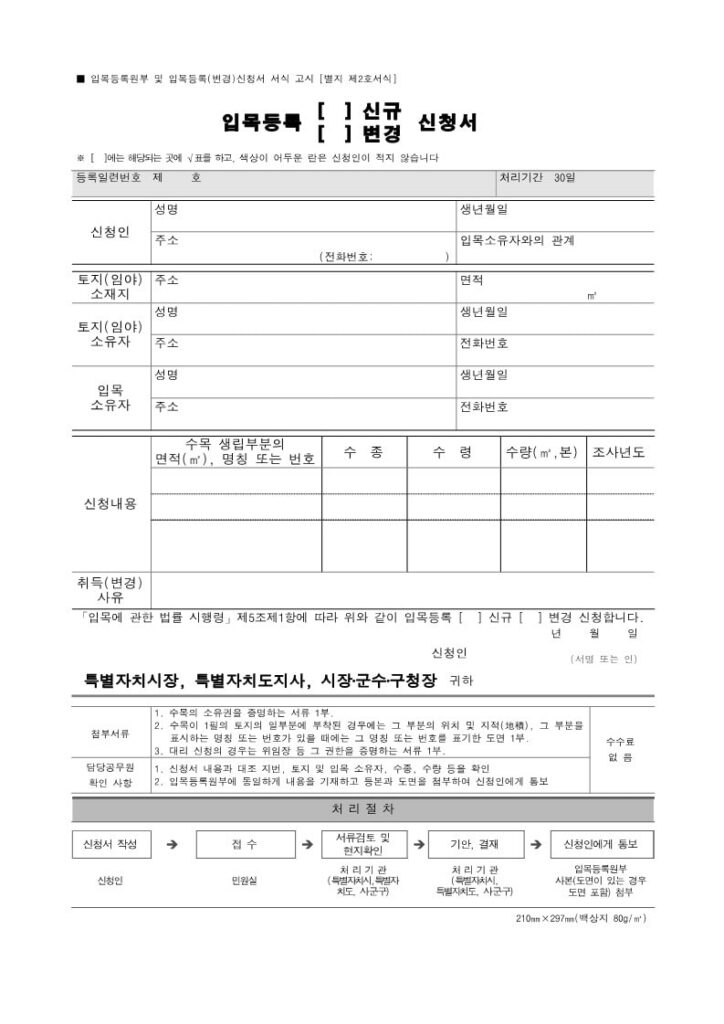 입목등기